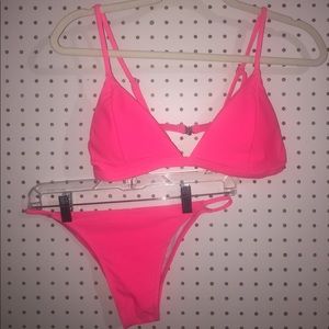 pink zaful bikini